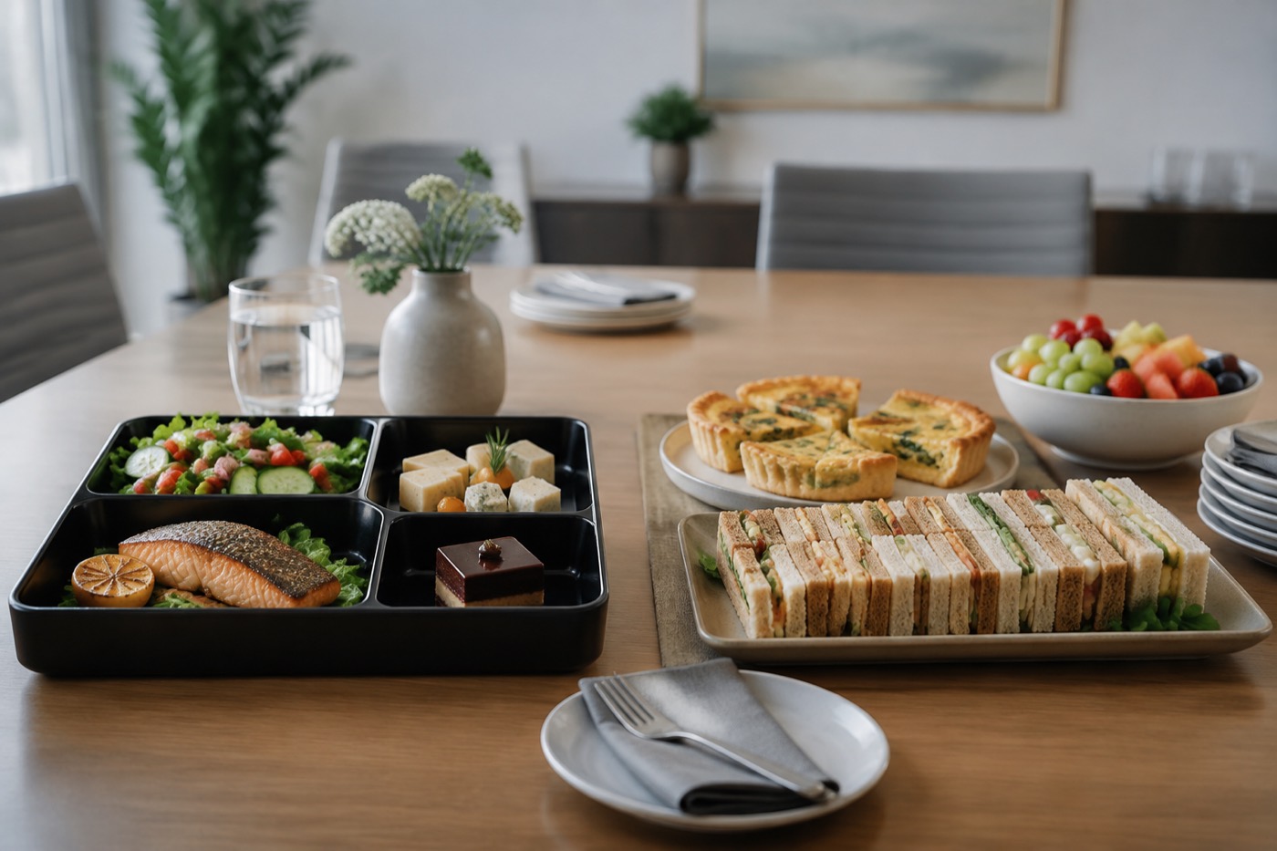 Plateau-repas ou buffet : que choisir pour votre réunion ?